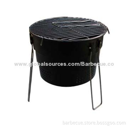 Promotions mini portable charcoal barbecue grill, measures 11 inches, made of carbon steel